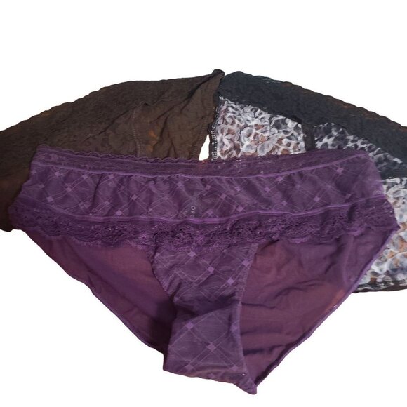 George Other - George 3 pack panties patterned lacey size 6